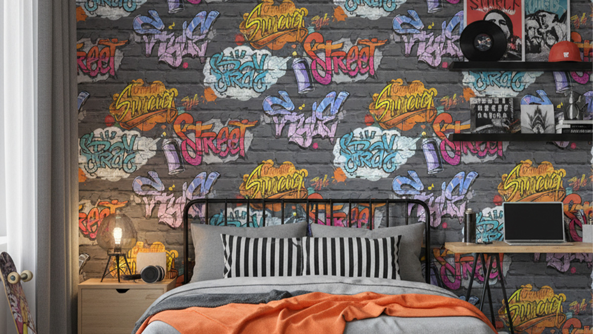 Papier peint chambre d'adolescent